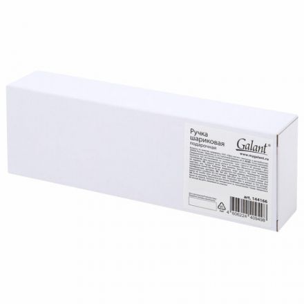 Ручка подарочная шариковая GALANT "Botta", корпус черный, детали черные, узел 0,7 мм, линия письма 0,5 мм, синяя, 144166