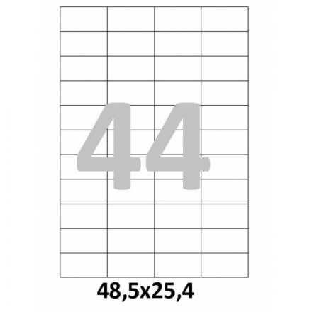 Этикетки самоклеящиеся ProMega label basic 48.5x25.4 мм A4 44 штуки на листе белые (100 листов в упаковке)