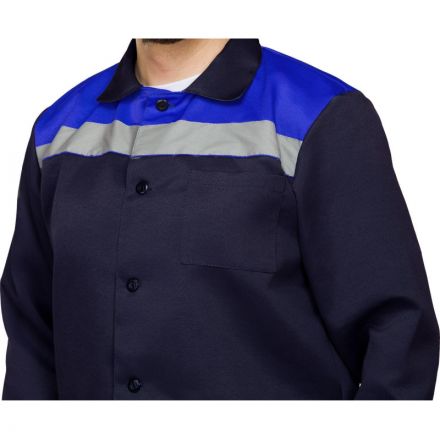 Костюм рабочий летний муж. л16-КБР с СОП син/вас (р.52-54) 194-200 Костюм рабочий летний муж. л16-КБР с СОП син/вас (р.52-54) 194-200