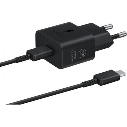 Зарядное устройство сетевое Samsung EP-T2510 25W Type-C  Black+cable