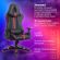 Кресло компьютерное BRABIX "GT Carbon GM-120", две подушки, экокожа, черное/красное, 531931
