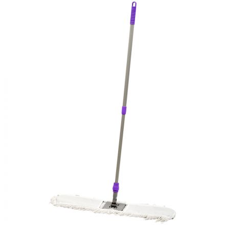 Швабра-рамка OfficeClean Professional, телеск. ручка из нерж. стали 125см, насадка МОП хлопок 80см Швабра-рамка OfficeClean Professional, телеск. ручка из нерж. стали 125см, насадка МОП хлопок 80см