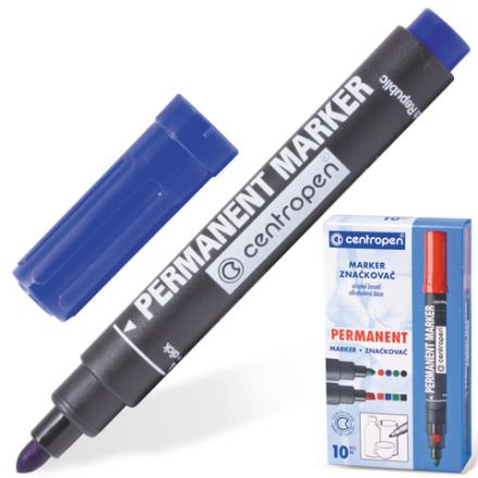 Маркер перманентный CENTROPEN 8566, СИНИЙ, круглый наконечник, 2,5 мм, 5 8566 0106 Маркер перманентный CENTROPEN 8566, СИНИЙ, круглый наконечник, 2,5 мм, 5 8566 0106