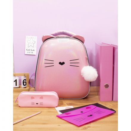 Пенал №1School Kitty 1отд., силикон, 210x50x65 мм Пенал №1School Kitty 1отд., силикон, 210x50x65 мм