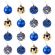 Шары елочные 16 шт., 8 см, "Blue&Gold", пластик, золото/синий, ЗОЛОТАЯ СКАЗКА, 592454 Шары елочные 16 шт., 8 см, "Blue&Gold", пластик, золото/синий, ЗОЛОТАЯ СКАЗКА, 592454