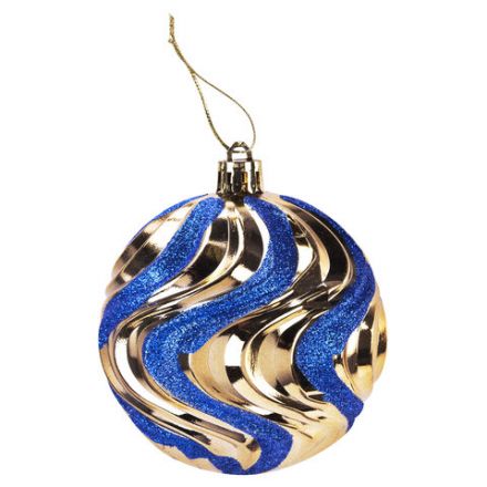 Шары елочные 16 шт., 8 см, "Blue&Gold", пластик, золото/синий, ЗОЛОТАЯ СКАЗКА, 592454 Шары елочные 16 шт., 8 см, "Blue&Gold", пластик, золото/синий, ЗОЛОТАЯ СКАЗКА, 592454