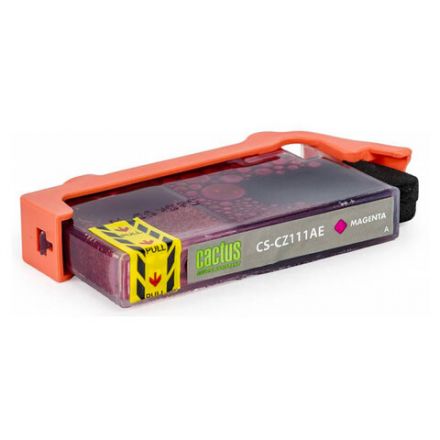 Картридж струйный CACTUS (CS-CZ111AE) для HP Deskjet I3525/5525/4515/4525, пурпурный Картридж струйный CACTUS (CS-CZ111AE) для HP Deskjet I3525/5525/4515/4525, пурпурный