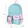 Рюкзак BRAUBERG PASTEL с термонашивками в комплекте, "Funny clouds", мятный, 40х29х14 см, 271421