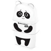 Точилка с ластиком 2 в 1 BRAUBERG KIDS "Панда", 2 отверстия, блистер, 271988 Точилка с ластиком 2 в 1 BRAUBERG KIDS "Панда", 2 отверстия, блистер, 271988