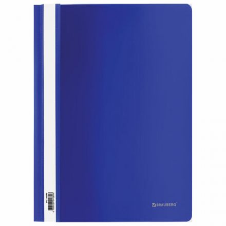 Скоросшиватель пластиковый BRAUBERG, А4, 130/180 мкм, синий, 220385 Скоросшиватель пластиковый BRAUBERG, А4, 130/180 мкм, синий, 220385