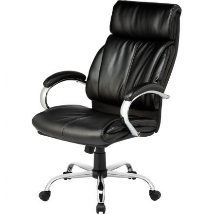 Кресло BN_Dp_Руководителя EChair-516 RT рецикл.кожа черная,