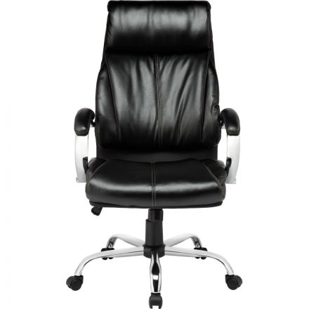 Кресло BN_Dp_Руководителя EChair-516 RT рецикл.кожа черная,