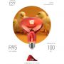 Лампа инфракрасная ЭРА ИКЗК 230-100 R95 для обогрева животных 100 Вт Е27 Лампа инфракрасная ЭРА ИКЗК 230-100 R95 для обогрева животных 100 Вт Е27