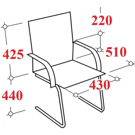 Стул BN_TQ_Стул Echair-805 VP кожзам черный, хром Стул BN_TQ_Стул Echair-805 VP кожзам черный, хром