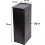 Ведро мусорное сенсорное черное 50л_ JVC JB0501B Ведро мусорное сенсорное черное 50л_ JVC JB0501B