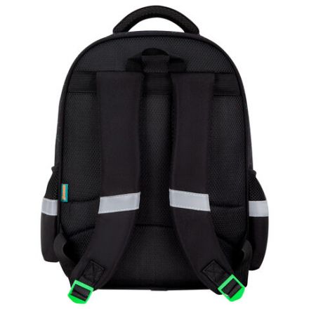 Рюкзак SNOOBAG (СНУБЭГ) MIND с пеналом в комплекте, 2 отделения, "Неоновый паук", 40х28х18 см, 274444