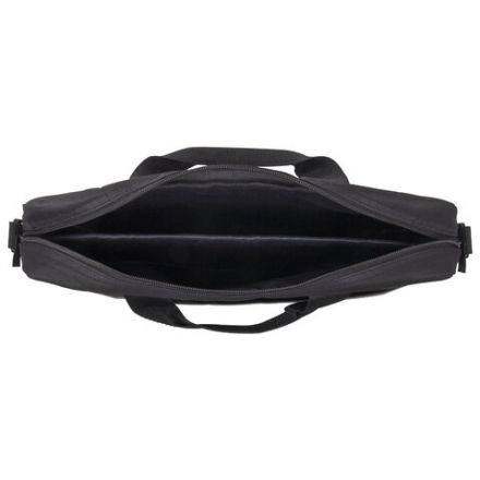 Сумка портфель BRAUBERG PRACTICAL с отделением для ноутбука 15,6", Grey line, черная, 29х40х7 см, 272604