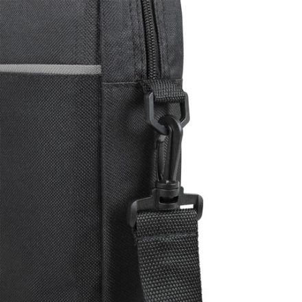 Сумка портфель BRAUBERG PRACTICAL с отделением для ноутбука 15,6", Grey line, черная, 29х40х7 см, 272604