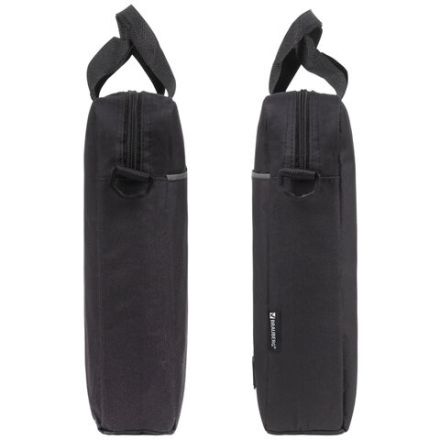 Сумка портфель BRAUBERG PRACTICAL с отделением для ноутбука 15,6", Grey line, черная, 29х40х7 см, 272604 Сумка портфель BRAUBERG PRACTICAL с отделением для ноутбука 15,6", Grey line, черная, 29х40х7 см, 272604