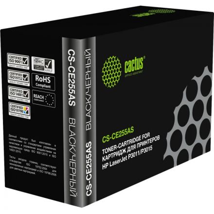 Картридж лазерный Cactus CS-CE255AS CE255A чер. для HP 500 MFPM525dn/M525f Картридж лазерный Cactus CS-CE255AS CE255A чер. для HP 500 MFPM525dn/M525f