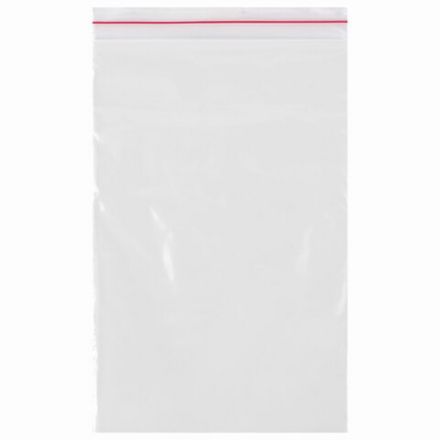 Пакеты с замком ZIP LOCK "зиплок", комплект 100 шт., 80х120 мм, ПВД, толщина 35 микрон, BRAUBERG, 606209