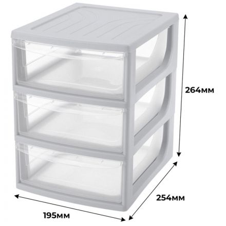 Бокс с выдвижными лотками А5 195х254х264мм 3выдв.отд, светло-сер. 433223730 Бокс с выдвижными лотками А5 195х254х264мм 3выдв.отд, светло-сер. 433223730