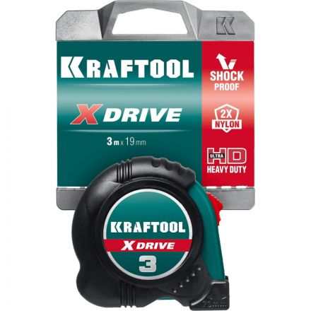 Рулетка KRAFTOOL X-Drive, 3 м х 19 мм (34122-03-19) Рулетка KRAFTOOL X-Drive, 3 м х 19 мм (34122-03-19)