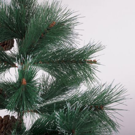 Ель новогодняя искусственная "Velvet Pinewood" 120 см, с инеем и шишками, ПВХ, ЗОЛОТАЯ СКАЗКА, 591702 Ель новогодняя искусственная "Velvet Pinewood" 120 см, с инеем и шишками, ПВХ, ЗОЛОТАЯ СКАЗКА, 591702