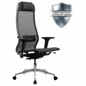 Кресло МЕТТА "ErgoLife" 10 B1-104D, хром, синхромеханизм, 2D-подлокотники, прочная сетка, черное Кресло МЕТТА "ErgoLife" 10 B1-104D, хром, синхромеханизм, 2D-подлокотники, прочная сетка, черное