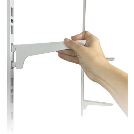 Держатель РЭ_полки ДТ-250Б д/стеллажн.системы ФОРТ,дл.250мм, белый (701636)