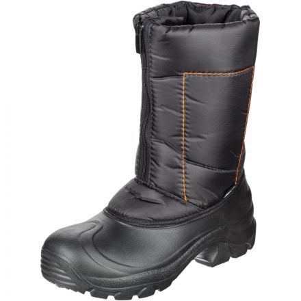 Боты мужские комбинированные утепленные черные размер 43