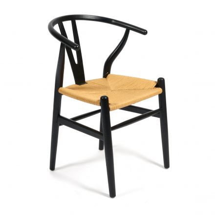 Стул Wishbone/Вишбон (мод.CB2212) / 1 шт. в упаковке дерево вяз, 57*50.5*79.5, черный