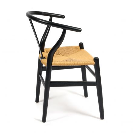Стул Wishbone/Вишбон (мод.CB2212) / 1 шт. в упаковке дерево вяз, 57*50.5*79.5, черный
