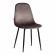 Стул BREEZE (mod. JSC-58) Велюр/металл , 44 х 53 х 86 см, Dark grey (темно-серый) HLR24 / черный
