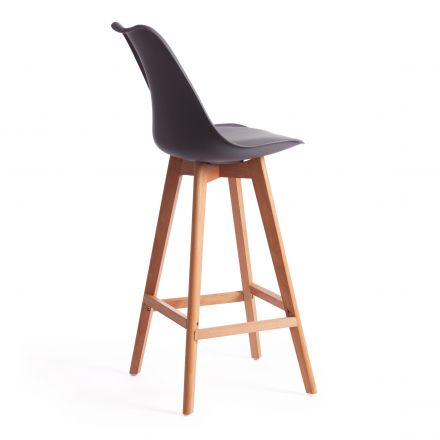Стул барный TULIP BAR (mod. C1014H) / 1 шт. в упаковке пластик/дерево, 57 х 48 х 114 см, серый 024 /натуральный Стул барный TULIP BAR (mod. C1014H) / 1 шт. в упаковке пластик/дерево, 57 х 48 х 114 см, серый 024 /натуральный