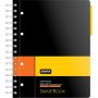 Бизнес-тетрадь Attache Selection Smartbook А5 120 листов желтая/оранжевая в клетку 1 разделитель на спирали (181х212 мм)