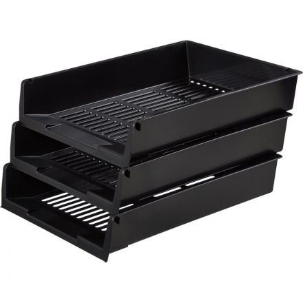 Лоток для бумаг горизонтальный Attache решетчатый черный Лоток для бумаг горизонтальный Attache решетчатый черный
