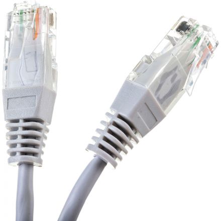 Патч-корд TWT TWT-45-45-2.0-GY UTP кат.5e, 2.0 м, серый