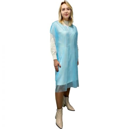 Рубашка н/с д/рожениц без рукава, голубой пл.42, 5 шт/уп 4816/5