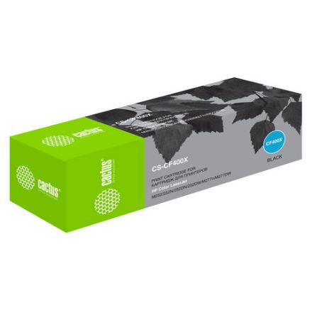 Картридж лазерный CACTUS (CS-CF400X) для HP LaserJet Pro M277n/dw/M252n/dw, черный, ресурс 2800 стр. Картридж лазерный CACTUS (CS-CF400X) для HP LaserJet Pro M277n/dw/M252n/dw, черный, ресурс 2800 стр.