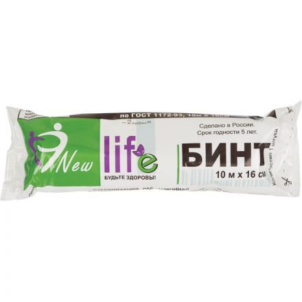 Перевяз. ср-ва Бинт стер. 10мx16см,  Life (инд зеленая уп, пл.36г) 1005014 Перевяз. ср-ва Бинт стер. 10мx16см,  Life (инд зеленая уп, пл.36г) 1005014