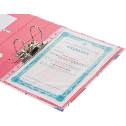 Папка-регистратор 75мм Attache Archive розов мат лам/ лам бум б/угол