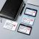 Бейдж Deli 8314 горизонт. без держат., вкладыш: 89x54мм, пластик, белый,1шт