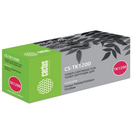 Картридж лазерный CACTUS (CS-TK1200) для KYOCERA P2335/M2235/M2735/M2835, ресурс 3000 стр. Картридж лазерный CACTUS (CS-TK1200) для KYOCERA P2335/M2235/M2735/M2835, ресурс 3000 стр.