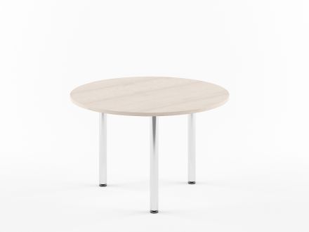 Конференц - стол круглый XRT 120 Бук Тиара/Алюминий 1200хх750 XTEN Конференц - стол круглый XRT 120 Бук Тиара/Алюминий 1200хх750 XTEN