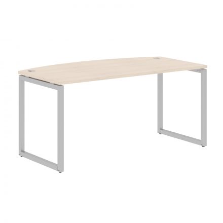 Стол руководителя XQET 169 Бук Тиара/Алюминий 1600х867х750 Стол руководителя XQET 169 Бук Тиара/Алюминий 1600х867х750