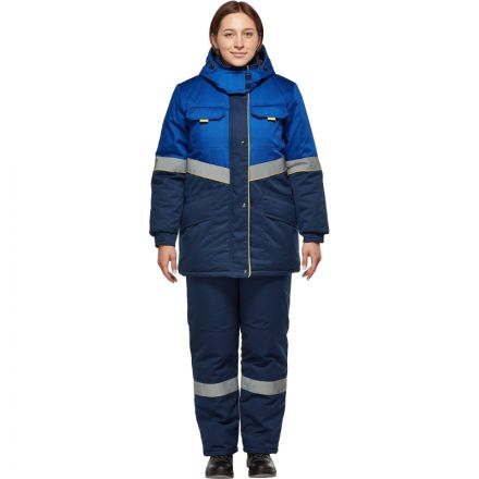 Костюм рабочий зимний женский з43-КПК вас/син (р.56-58) 158-164 (серия З) Костюм рабочий зимний женский з43-КПК вас/син (р.56-58) 158-164 (серия З)