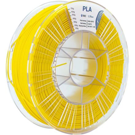 Катушка PLA пластик REC 1.75мм желтый Катушка PLA пластик REC 1.75мм желтый