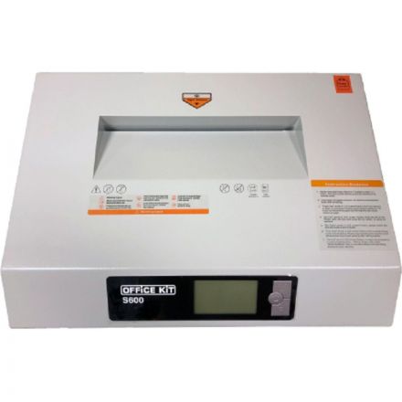 Шредер (уничтожитель) Office Kit S600 3,9x30,P-4 ур.секр., 25лист, 60л
