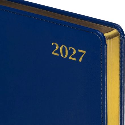 Ежедневник датированный 2027 Attache А5 168л 143x210 синий(золотистый срез)